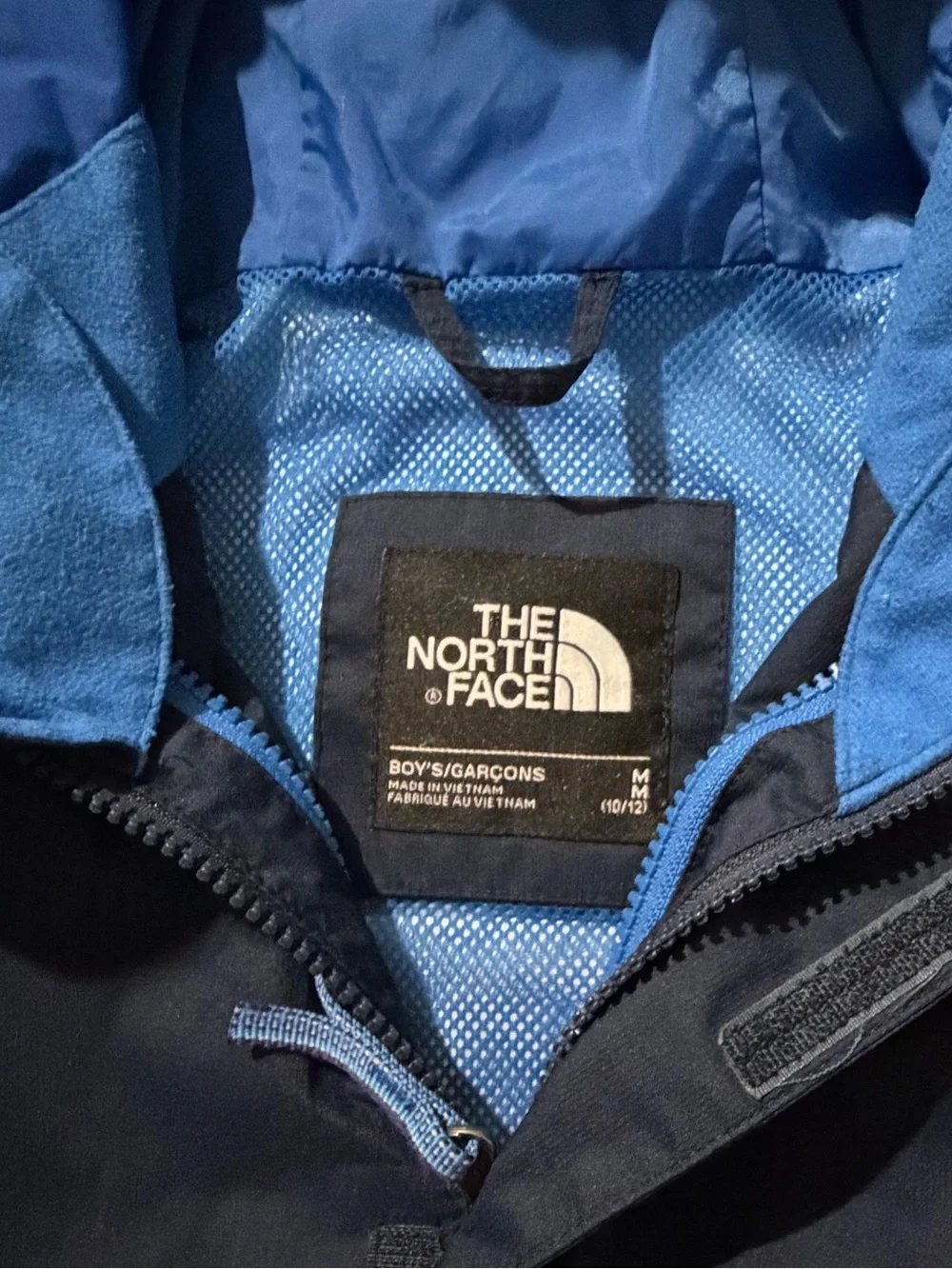 The North Face Axel Triclimate Kids Navy & Royal Blue Hooded Rain Jacket Medium